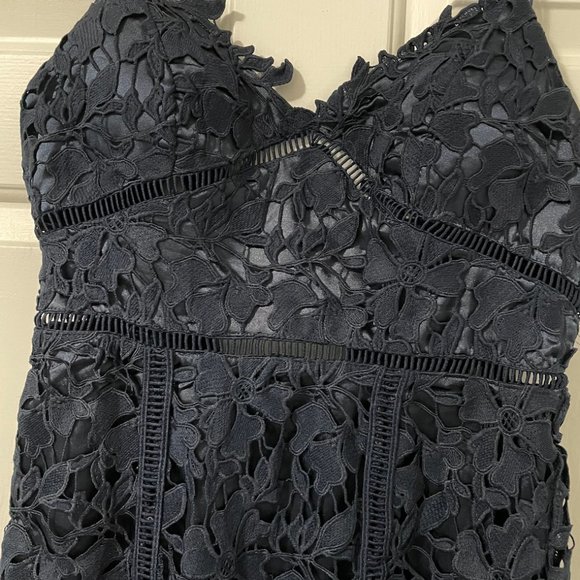 Chelsea Blue Midi Dress - Navy - Picture 2 of 4